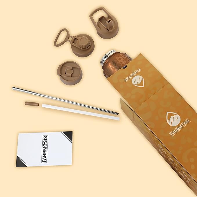 40 Oz Water Bottle with Straw Stainless Steel Sports Water Bottle with 3 Lids (Straw, Chug and Flip Lid) Insulated Leak Proof Metal Jug for Men & Women - Gold Leopard