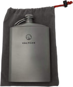 Valtcan Titanium Hip Flask Canteen Military Design 260ml 8.8 oz Capacity