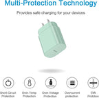 Type C Charger Fast Charging for iPhone 17 16 15,USB C Samsung Chargers Block 25W Super Fast Chargers for Samsung Galaxy S25/S24 S23 S22 S21/iPhone Air/17/17 Plus/17 Pro Max/16 Pro Max/15 Plus(Green)