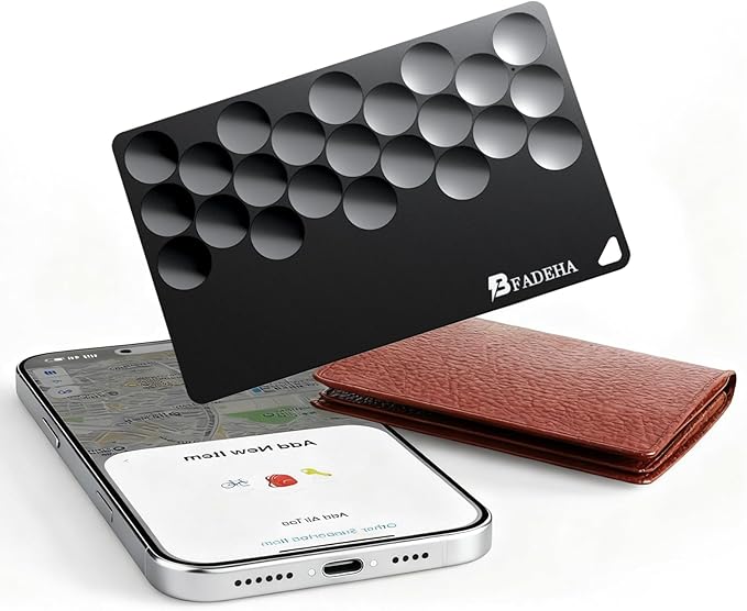 2026 Smart Card Air Tracking Tag | Bluetooth Wallet GPS Tracker | Thin Eco-Friendly Alternative Work with Apple Find my | 6-10 Years Battery | Apple MFi Certified Keys Find Item Locator for Keys, Bags