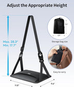SAIJI Foot Hammock for Plane Travel, Upgraded Airplane Foot Hammock for No Feet or Leg Clashing, Portable Airplane Foot Rest with Warm & Privacy Cover, Long Flight Air Travel Essentials to Relax Feet