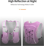 ECOHUB Running Hydration Vest Backpack,Lightweight Breathable Pack with 2L Water Bladder Bag Daypack for Hiking Trail Running Cycling Race Marathon for Women Men