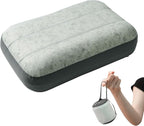 Inflatable Camping Pillow Ultralight Down Fill Inflatable Pillow for Neck Lumbar Support Compressible Compact Travel Pillow for Camping, Hiking, Backpacking, Office M