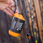 Survival Frog Tact Bivvy 2.0 Emergency Sleeping Bag w/Stuff Sack, Carabiner, Survival Whistle, ParaTinder - Compact, Lightweight, Waterproof, Reusable, Thermal Bivy Sack Cover, Shelter Kit