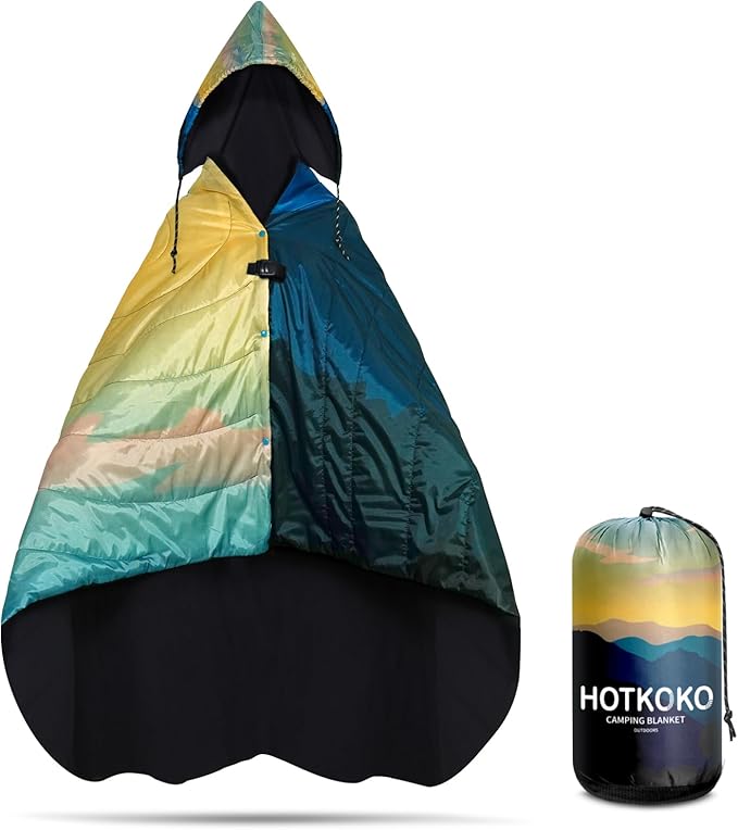 Waterproof Stadium Blanket, Fleece Camping Blanket Wearable Soft Warm Camp Blanket for Outdoor Camping, Picnic, Stadium, Sports, Beach, Car