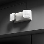 1 Pack LED Emergency Lighting Fixture with 2 LED Heads-Hardwired Adjustable White Commercial Emergency Lights with Battery Backup for Power Failure