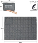 ROCK CLOUD Packable Camping Blanket Ultralight Outdoor Blankets Stadium for Hiking Camp Travel Outside Sports, Navy