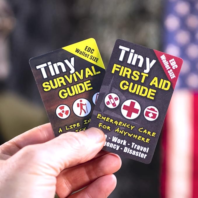 The Ultimate Survive Anything Tiny Survival Guide for Emergency Disaster Micro Guide First Aid Survival Pocket Handbook Easily Fits in Wallet Glove Box Pouch