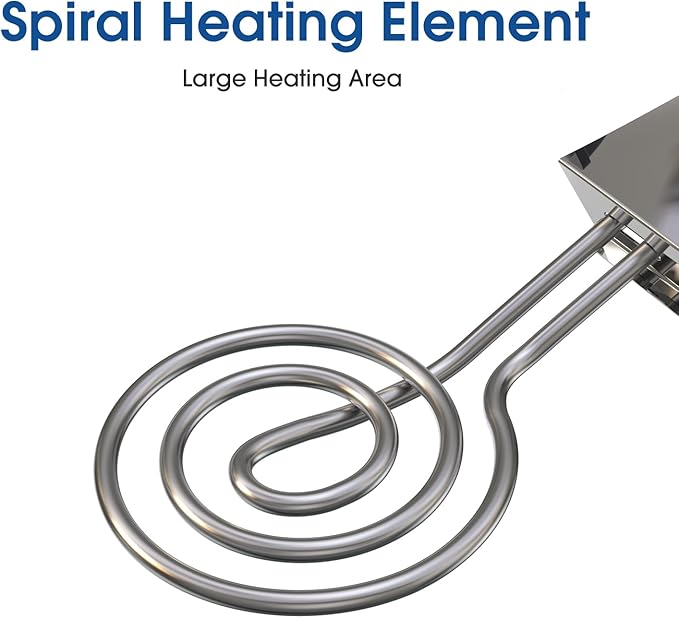 700W Electric Charcoal Starter for BBQ Grill Smoker Fireplace, Firepit, Stove - Design with Large Spiral Heating Element, 30% Faster Igniting Fire - 3 Feet Power Cord