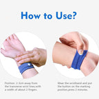 KONGDY 10 Pcs Sea Motion Sickness Wrist Bands & 10 Counts Motion Sickness Patches for Cruise, Morning Sickness, Travel & Car Sickness, No drowsy Anti-Nausea Bands
