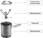 Fire Maple Petrel Portable Stove Ultralight Cooking System, with a Lightweight, Fast Boiling Function, Precise Double Tick Design, for Outdoors, Camping and Traveling