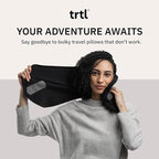 trtl Pillow - Scientifically Proven, Super Soft Neck Support Travel Pillow - Lightweight and Machine Washable - Ergonomic Design for Traveling on Airplanes, Cars, and Trains - Grey