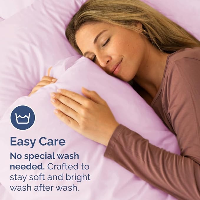 Queen Pillow Cases Set of 2 - Ultra Soft Hotel Quality Pillowcase Covers - Luxury Comfy Cozy Bedding for Women, Men, Kids & Teens - Machine Washable Pillow Protectors - 2 Pieces Set - Queen Size Pink