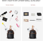 3L SMALL Sling Bag Fanny Packs For Women Men Mini Crossbody Chest Belt Travel Bag Purse Handbag Faux Leather Fashion Cute Light Grey