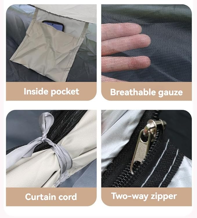 Camping Tent - Automatic Quick Open, Windproof, Easy Setup for Outdoor, Beach, Hiking, Traveling