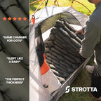 ANGORA BRANDS Lightweight Outdoor Sleeping Pad | Compact Travel Sleeping Mat for Backpacking, Hiking, or Camping | Portable Sleeping Bed & Camping Accessories | Sleeping Pad by Strotta