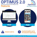 Optimus 2.0 GPS Tracker - Bundle with Twin Waterproof Magnet Case for Vehicles, Assets - 4G LTE - Real-Time GPS Tracking Device – Instant Alerts