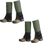 2 Pairs Leg Gaiters Adjustable Shoe Snow Boot Guard Gators for Running Shoe Gaiters, Trail Running Gaiters Sandproof