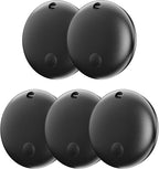 Air Tracker Tag IP67 Waterproof Bluetooth Tracker, Keychain Finder, Item Locator for Bags, Backpacks, Luggage, Pets, Wallets (Android Only Black-5)