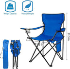 Damei century 4PCS Folding Camping Chairs-Lightweight, Installation-Free, Portable Chair for Beach, Lawn, Outdoor Sports