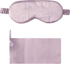 Silk Sleep Mask Light Blocking Luxury 100% Mulberry 19mm Silk Eye Mask Eye Cover Blindfold Ultra Soft Light & Comfy Anti Aging Skin Care with Travel Bag Gift Package