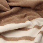 Thick Alpaca Wool Blanket Heavyweight for Camping Outdoors or Using Indoors | Soft Peruvian Alpaca Wool Blankets (Soft Camel/Ivory, Twin)