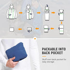 baleaf Men's Rain Jacket Waterproof Windbreaker Raincoat Running Cycling Hiking Gear Hood Lightweight Reflective Packable