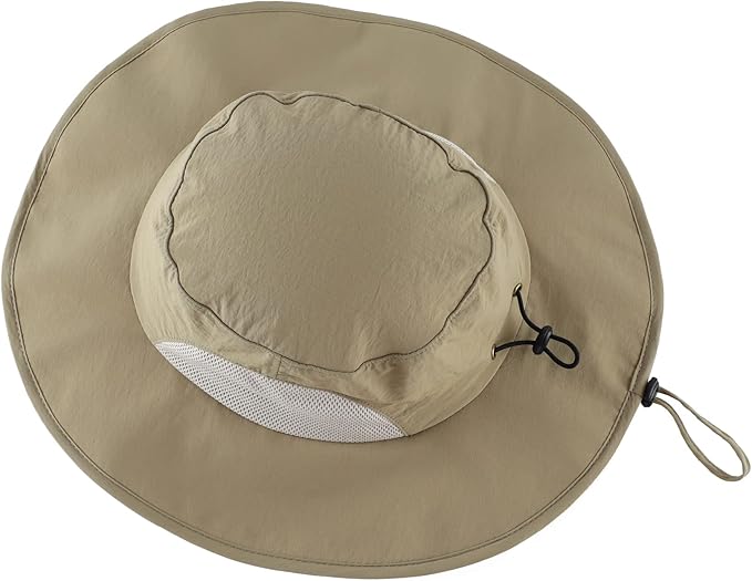 Home Prefer UPF50+ Mens Sun Hat Wide Brim Fishing Hat for Men UV Protection Womens Beach Bucket Hat for Golf Hiking Gardening