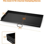 Stanbroil Universal 2-Burner Griddle, Nonstick Flat Top Griddle for Camp Chef and most 14" Deep Camping Stoves, 32" x 14"