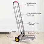 Heavy Duty Folding Hand Truck Luggage Cart & Sack Truck Versatile Shopping Trolley for Household & Camping Portable Transportation Equipment (Size: 58 90x28x26cm)