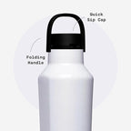 Corkcicle Sport Canteen - Keeps Drinks Cold 25 Hours - Stainless Steel Water Bottle - Triple-Insulated - Spill-Proof - Summer Drinkware Gift - Keeps Drinks Ice Cold - 20 oz - Unicorn Magic