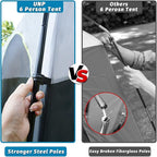 UNP Tents 6 Person Waterproof Windproof Easy Setup,Double Layer Family Camping Tent with 1 Mesh Door & 5 Large Mesh Windows -10'X9'X78in(H)