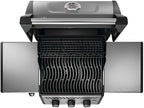 Napoleon Freestyle 365 Propane Gas Outdoor Grill, Graphite Grey – 3-Burner BBQ with Stainless Steel Cooking Grates