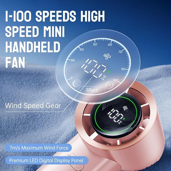 Mini Face Fan For Skincare: Portable Small Pocket Handheld Personal Rechargeable Battery Operated USB Charger Keep Your Makeup For Travel Beach (Pink)