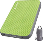 Self-Inflating Sleeping Pad - 4” Ultra-Thick Supportive Foam, Insulated Camping Mattress with Pump Sack for Tent, Car, Truck, Van, Home - Portable Camping Pad for 4-Season Comfort (Double)