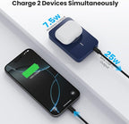 Magnetic Portable Charger 10800mah for Magsafe Battery Pack, Wireless Power Bank with 25W PD Fast Charging & LCD Display, Compatible with iPhone 16/15/14/13/12 Pro/Pro Max/Plus