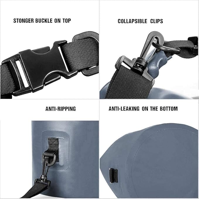 Unigear Dry Bag Waterproof, 2L/5L/10L/20L/30L/40L Floating and Lightweight Bags for Kayaking, Boating, Fishing, Swimming and Camping with Waterproof Phone Case