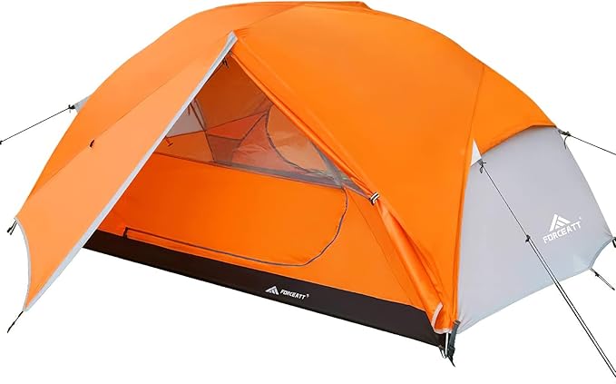 Forceatt Tent for 2 and 3 Person is Waterproof and Windproof, Camping Tent for 3 to 4 Seasons,Lightweight Aluminum Pole Backpacking Tent Can be Set Up Quickly,Great for Hiking