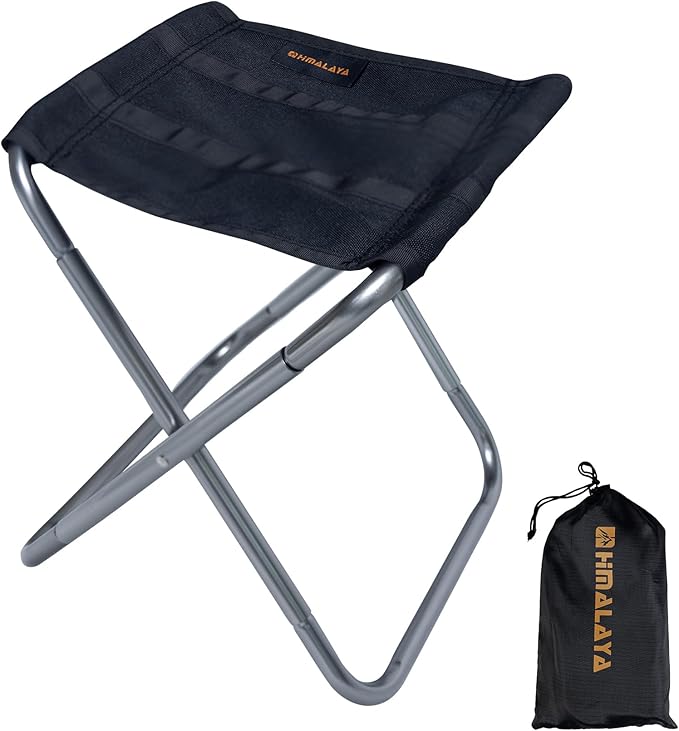 Portable Camping Folding Stool Chair with Bag, Small Lightweight Camp Stool Chair Collapsible for Fishing Hiking Outdoor Beach Backpack Photographer Picnic 9.86"x 8.66"x10.63"