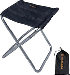 Portable Camping Folding Stool Chair with Bag, Small Lightweight Camp Stool Chair Collapsible for Fishing Hiking Outdoor Beach Backpack Photographer Picnic 9.86"x 8.66"x10.63"