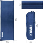 KAMUI Self Inflating Sleeping Pad - 2 Inch Thick Camping Pad Connectable with Multiple Camping Mats Designed for Tent, Couple, and Family Camping
