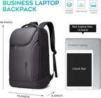 FUTURE AESTHETICS Business Smart Backpack Waterproof for women,men,Fight Approved Durable Backpack suitable as overnight and travel backpack (Black)