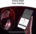 SwitchBot 130 dB Personal Safety Alarm for Women with Apple Find My APP, Extra-Loud Siren & Strobe Light, Waterproof Self Defense Keychain for Women, College Girls and Kids (Blue)