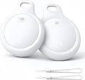 Bluetooth Tracker for Keys, Luggage & Pets – Smart Finder Compatible with iOS & Android, No Monthly Fee, Item Locator by BlissfulTails(2 Pack, White)