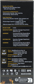 Rolling Grill Basket, Removable Wooden Handle, 304 Stainless Steel, Nesting Grilling Tools, Smoker BBQ Accessories for Vegetable, Outdoor Cooking Camping, Birthday Gifts for Men Dad Husband