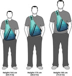 KL928 Canvas Sling Bag - Small Crossbody Backpack Shoulder Casual Daypack Rucksack for Men Women(Large Version)