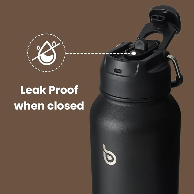 BOTTLE BOTTLE 40 oz sports water bottle stainless steel insulated water bottle with straw and pills holder