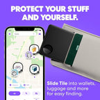Tile by Life360 Slim - Wallet Finder, Bluetooth Tracker and Item Locator for Luggage Tags, Passports and More. Both iOS and Android Compatible. Phone Finder. 1-Pack (Navy Blaze)