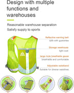 AONIJIE Reflective Running Vest Marathon Running Vest Pack Breathable for Hiking Camping Cycling Race