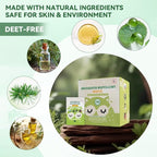 30 PCS Mosquito Repellent Wipes, Individually Wrapped Insect Repellent Wipes Made of Natural Plant-Based Essential Oils, Safe & Effective Insect Protection Perfect for Outdoor Activities, Long-Lasting